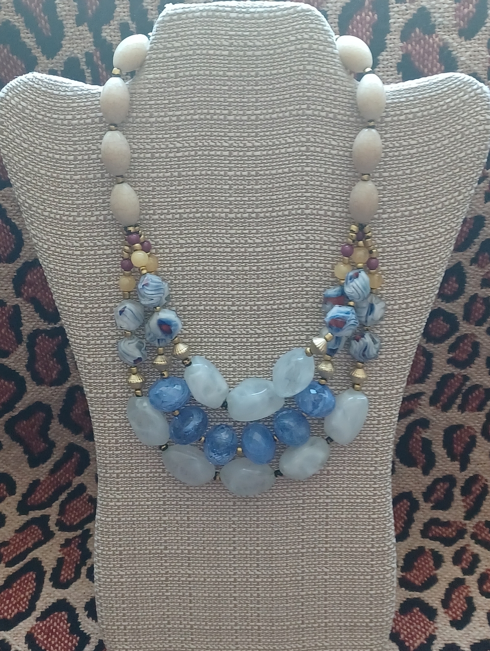 Anthropologie Ocean Blue Bib Necklace 🌊